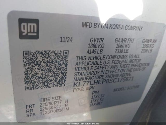 2025 CHEVROLET TRAX FWD LT 9