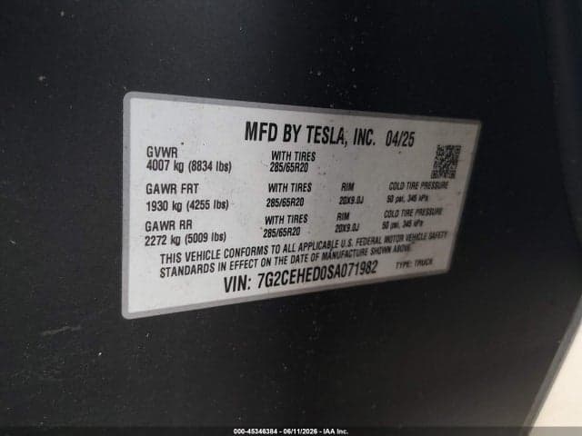 2025 TESLA CYBERTRUCK 9