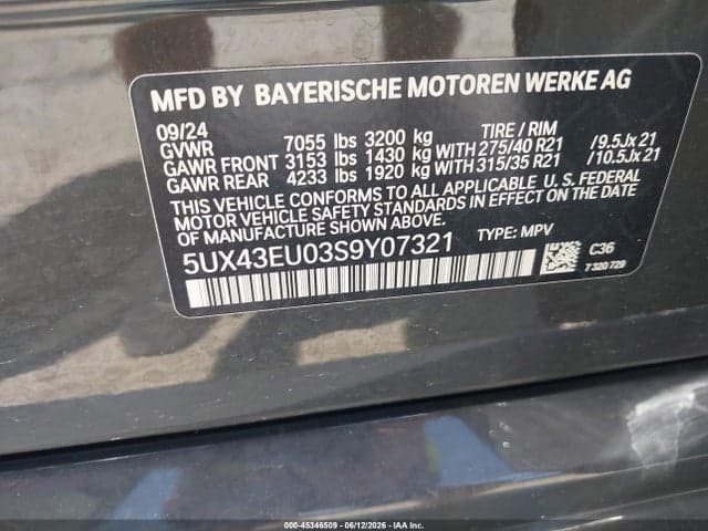 2025 BMW X5 PHEV XDRIVE50E 9
