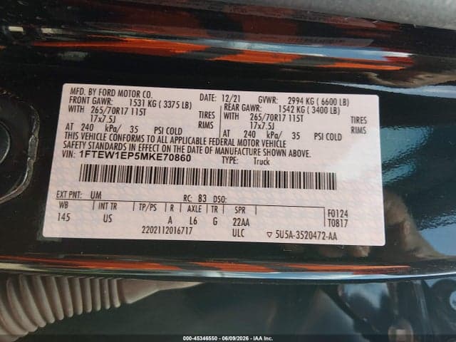 2021 FORD F-150 XLT 9