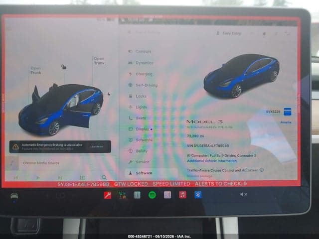 2020 TESLA MODEL 3 STANDARD RANGE PLUS REAR-WHEEL DRIVE/STANDARD RANGE REAR-WHEEL DRIVE 7