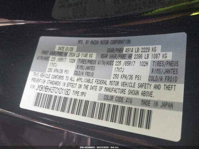2026 MAZDA CX-5 2.5 S SELECT 9