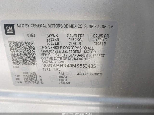 2021 CHEVROLET BLAZER AWD 2LT 9