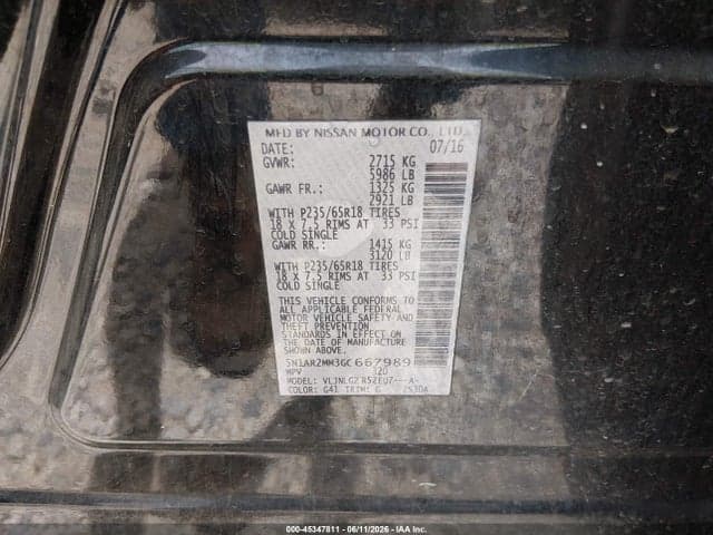 2016 NISSAN PATHFINDER SL 9