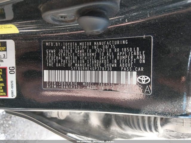 2016 TOYOTA COROLLA LE 9