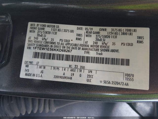 2019 FORD F-150 XL 9