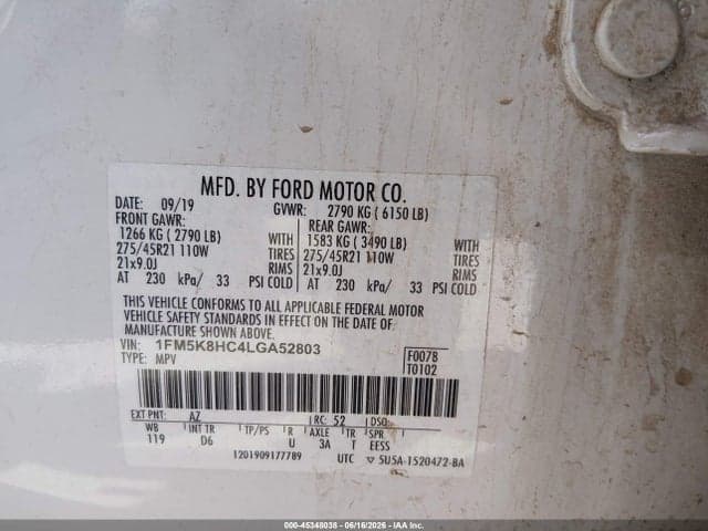 2020 FORD EXPLORER PLATINUM 9