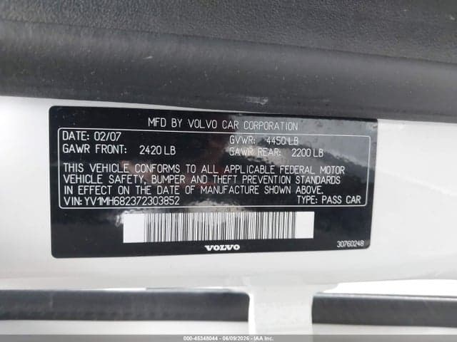 2007 VOLVO S40 T5 9