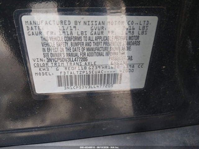 2020 NISSAN KICKS SR XTRONIC CVT 9