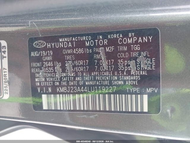2020 HYUNDAI TUCSON SE 9
