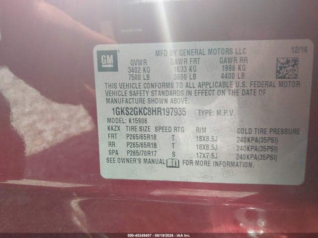 2017 GMC YUKON XL SLT 9