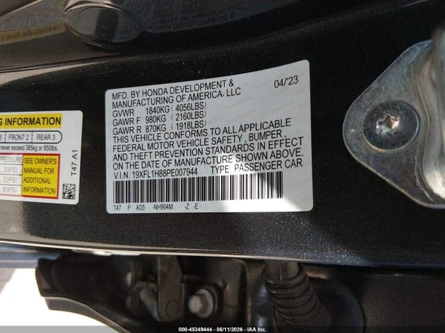 2023 HONDA CIVIC SPORT TOURING 9