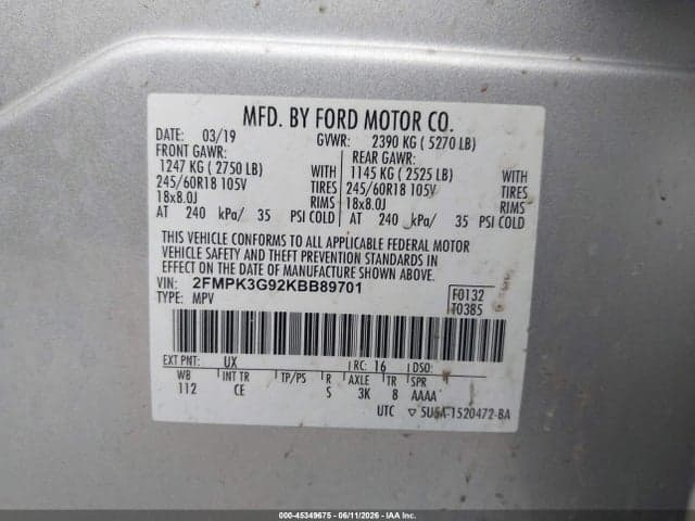 2019 FORD EDGE SE 9