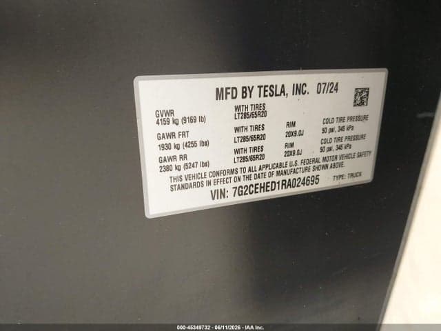 2024 TESLA CYBERTRUCK ALL-WHEEL DRIVE 9