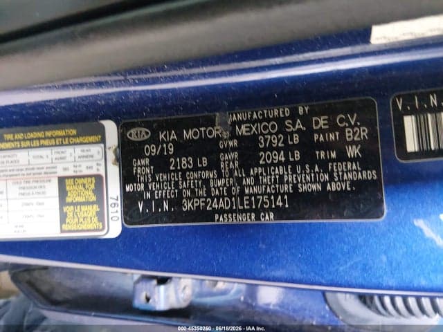 2020 KIA FORTE LXS 9