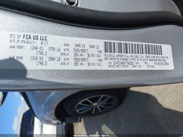 2017 DODGE JOURNEY SE 9