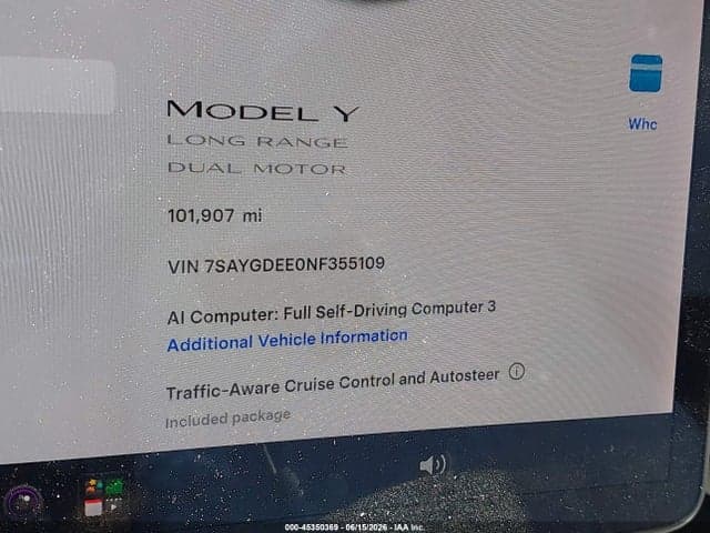 2022 TESLA MODEL Y LONG RANGE DUAL MOTOR ALL-WHEEL DRIVE 7