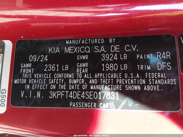2025 KIA K4 LXS 9