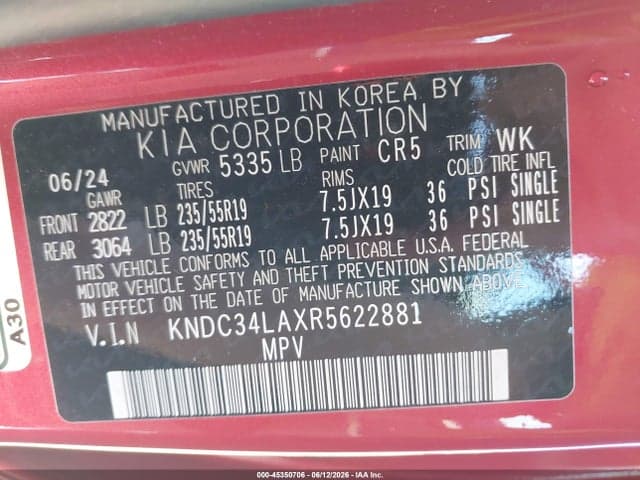2024 KIA EV6 LIGHT LONG RANGE 9