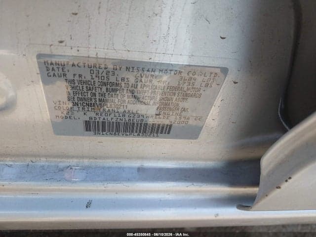 2023 NISSAN VERSA 1.6 SV XTRONIC CVT 9