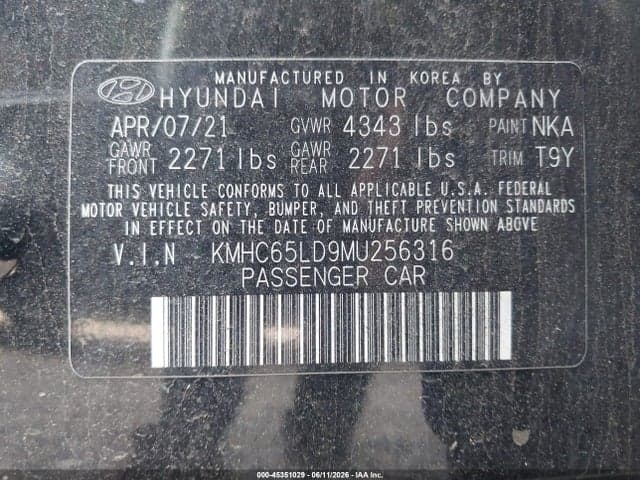 2021 HYUNDAI IONIQ PLUG-IN HYBRID SE 9