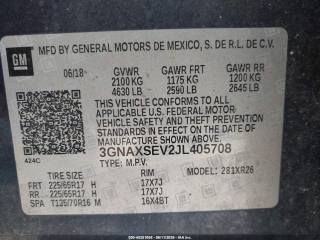2018 CHEVROLET EQUINOX LT 10