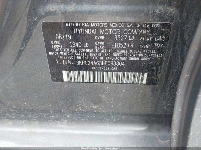 2020 HYUNDAI ACCENT SEL 9