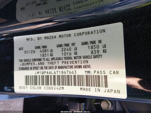 2026 MAZDA MAZDA3 2.5 S 9