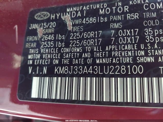 2020 HYUNDAI TUCSON VALUE 9