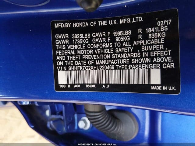 2017 HONDA CIVIC LX 9
