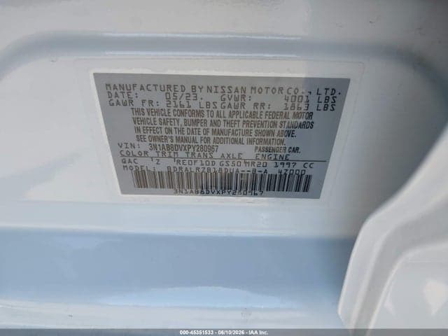2023 NISSAN SENTRA SR XTRONIC CVT 9