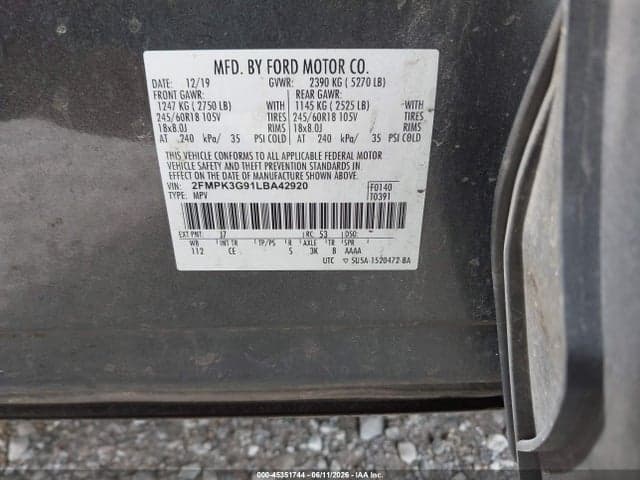 2020 FORD EDGE SE 9