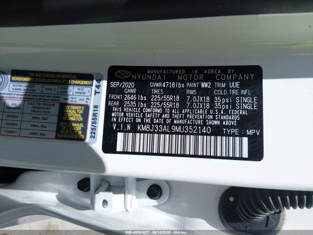 2021 HYUNDAI TUCSON LIMITED 9