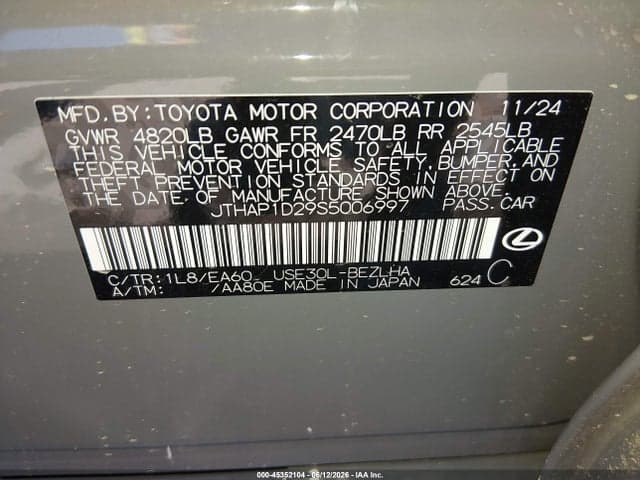 2025 LEXUS IS 500 F SPORT PERFORMANCE 9