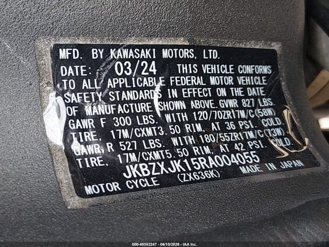 2024 KAWASAKI ZX636 K 10