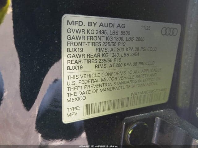 2025 AUDI ALL-NEW Q5 PREMIUM TFSI QUATTRO S TRONIC 9