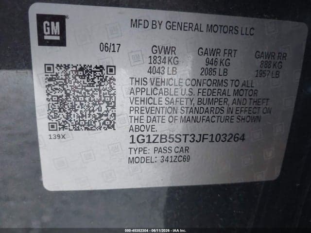 2018 CHEVROLET MALIBU 1LS 9
