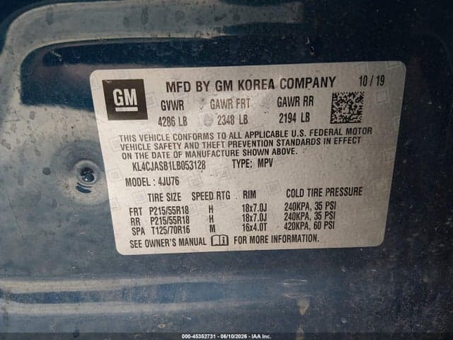 2020 BUICK ENCORE FWD PREFERRED 9