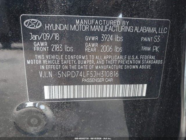 2018 HYUNDAI ELANTRA SE 9