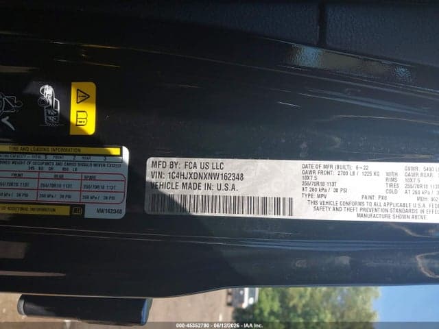 2022 JEEP WRANGLER UNLIMITED SPORT ALTITUDE 4X4 9