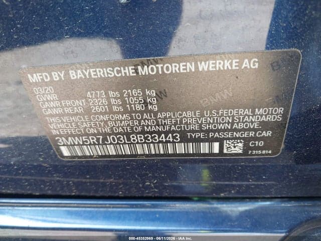 2020 BMW 330I XDRIVE 9