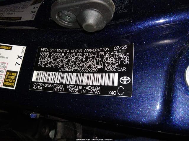 2025 TOYOTA COROLLA LE 9