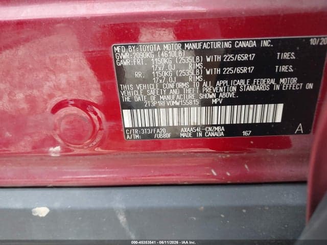 2021 TOYOTA RAV4 XLE 9