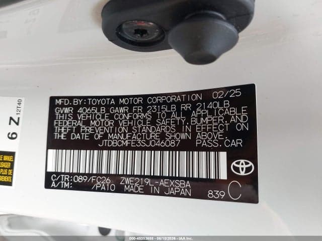 2025 TOYOTA COROLLA HYBRID SE 9