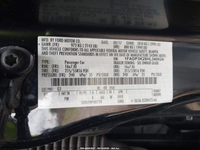 2017 FORD FOCUS SE 9