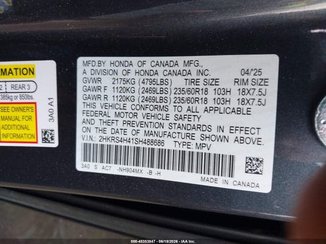 2025 HONDA CR-V EX AWD 9