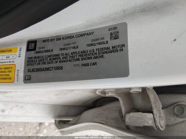 2021 CHEVROLET SPARK FWD LS AUTOMATIC 9