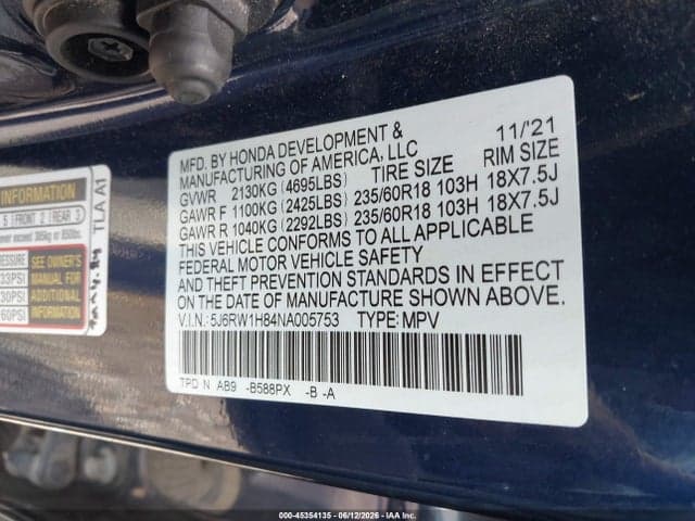2022 HONDA CR-V 2WD EX-L 9