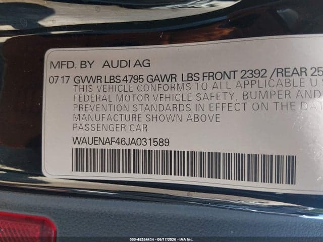 2018 AUDI A4 2.0T PREMIUM 9