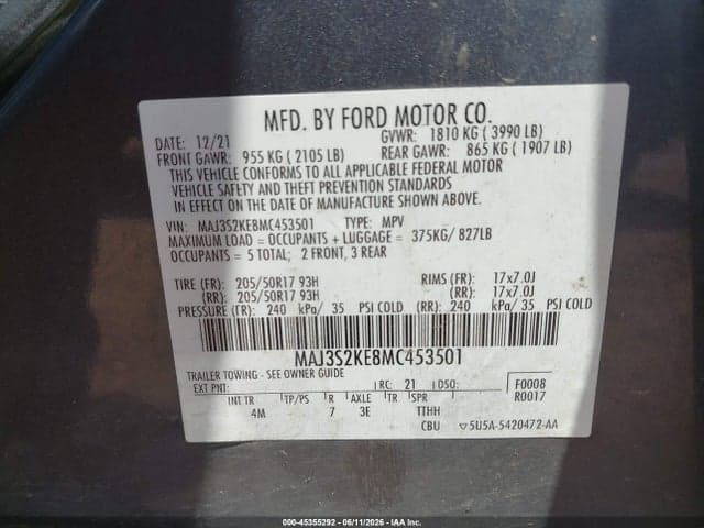 2021 FORD ECOSPORT TITANIUM 9